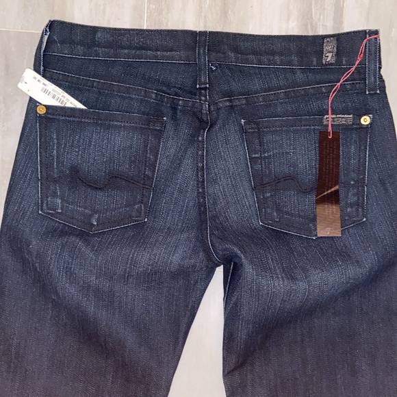 7 For All Mankind Bootcut, Midnight Blue & Made in the USA, 27x33, NWT $186 MSRP - Picture 9 of 12
